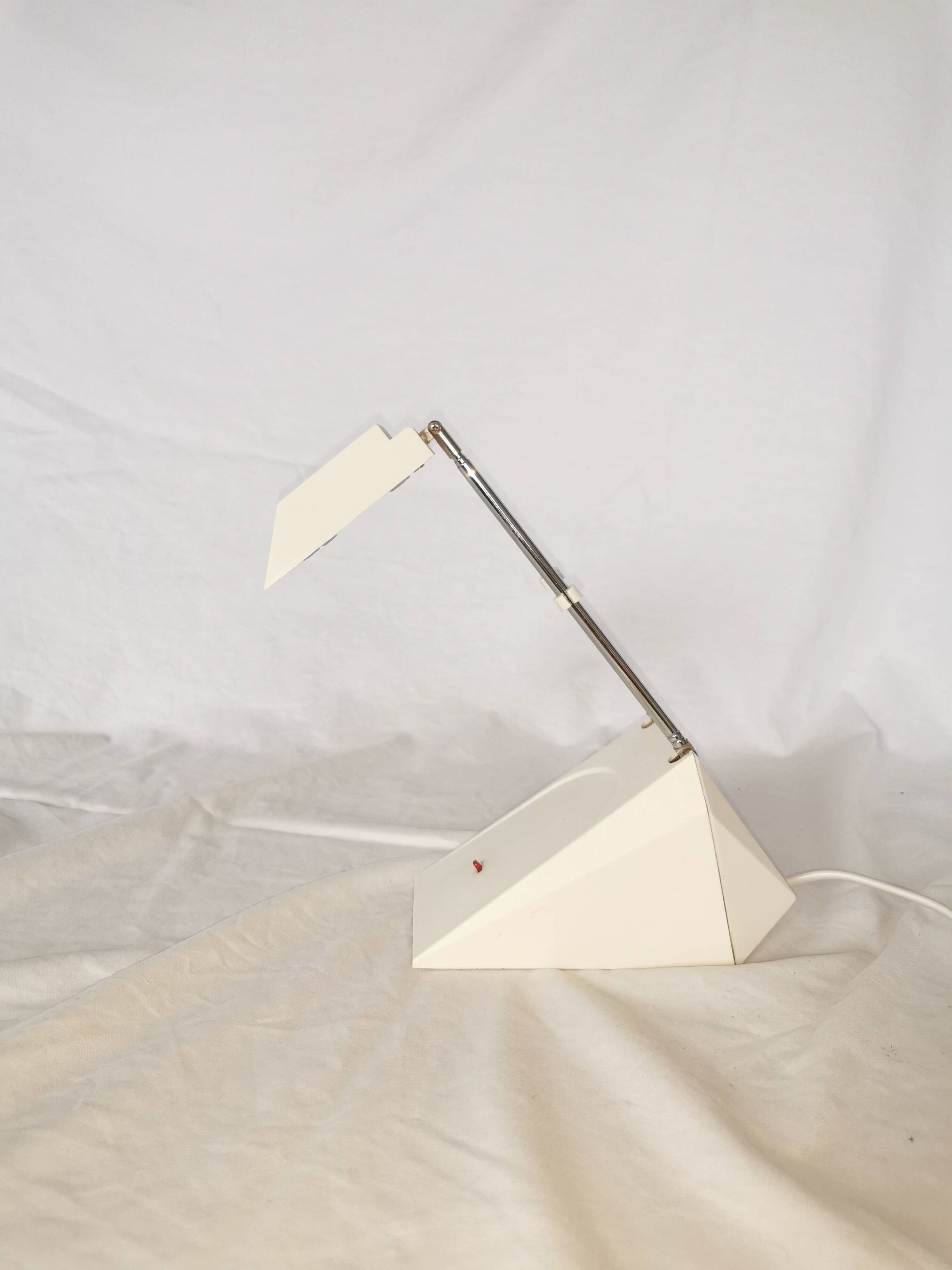 Telescopic halogen desk lamp, postmodern, 1980s