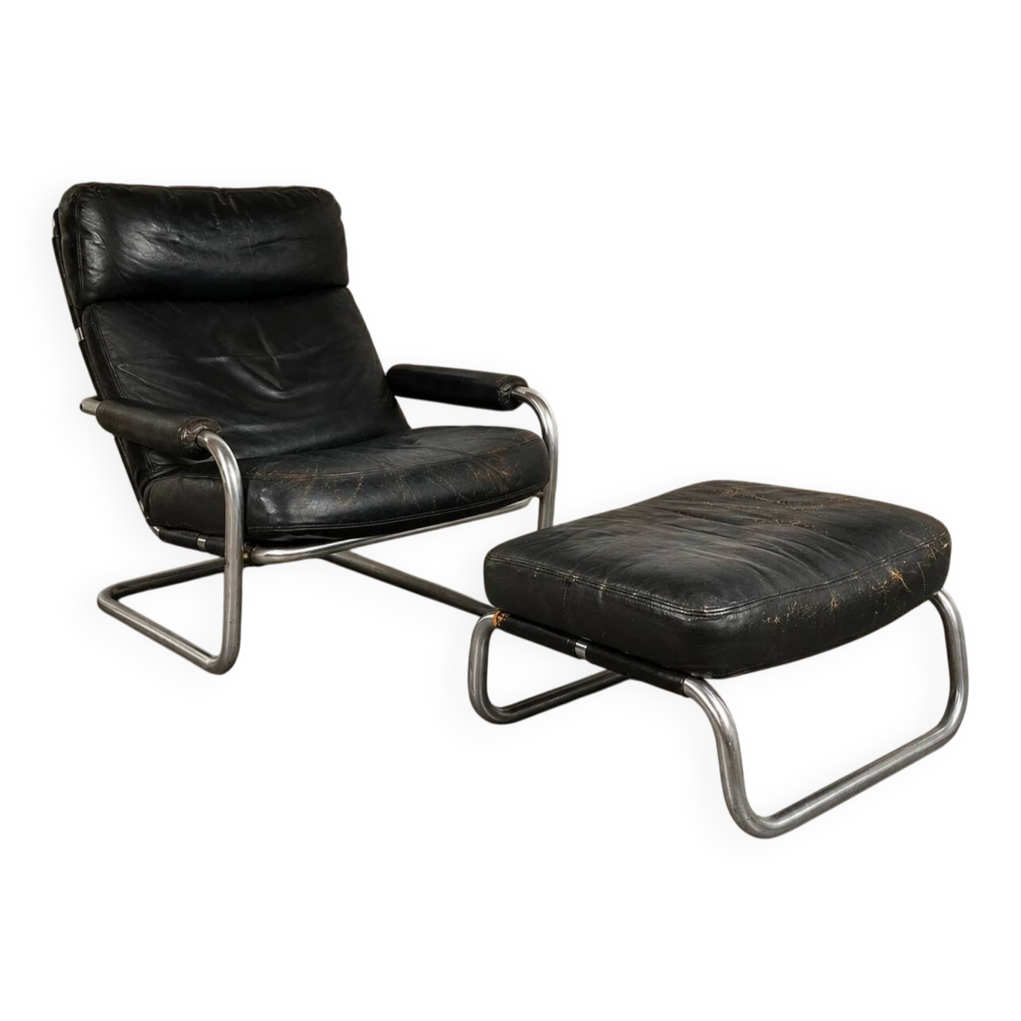 Fauteuil / repose-pieds "Meneer Oberman" Gelderland 601 / Jan des Bouvrie