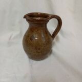 Handcrafted pyrite stoneware pitcher