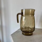 Smoked glass pitcher
