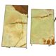 Set of 3 Nesting Tables Onyx Marble Copper Frame 1950s France