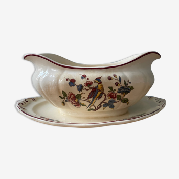 Saucière ancienne Villeroy et Boch Mettlach, modèle Phœnix