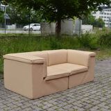 Modular Lübke Quattro Q System Leather Sofa
