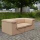 Modular Lübke Quattro Q System Leather Sofa