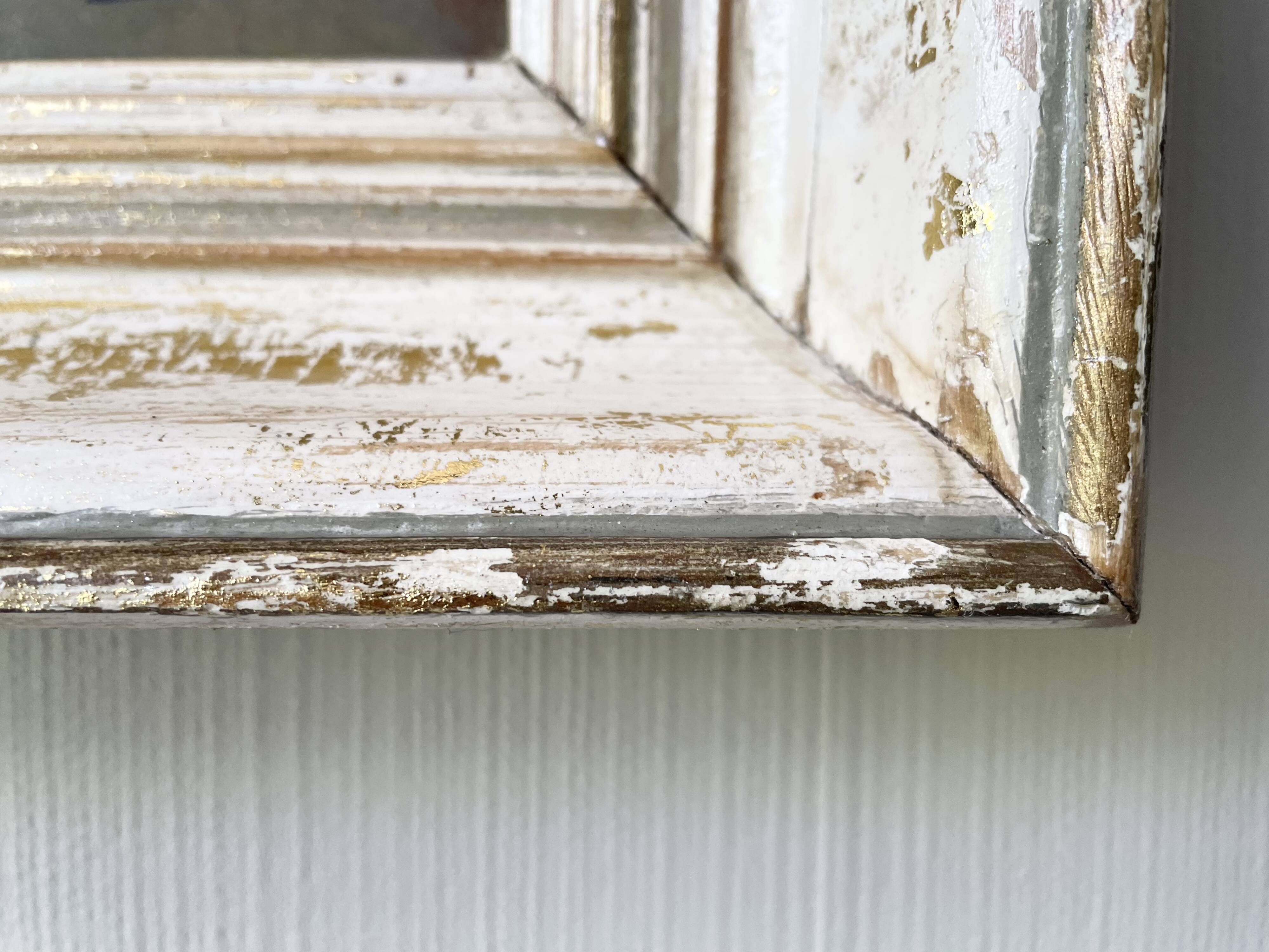 Antique painting of a forest landscape signed S.Gautier