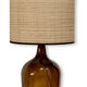 Lampe dame jeanne et rabane