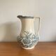 Toilet pitcher pitcher vase iron earth Gien model Saint Germain vintage old decoration