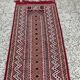 Hand-woven margoum hallway rug in natural wool