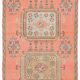 3x11 Vintage Terracotta Oriental Pattern Turkish Runner Rug, 89x342Cm