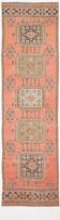 3x11 Vintage Terracotta Oriental Pattern Turkish Runner Rug, 89x342Cm