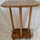 Vintage Art Deco wooden side table – 1930s/50s – unique piece