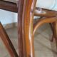 Vintage lot of 2 woven bamboo rattan armchairs - Curved wood - 1980s