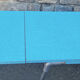 Blue formica set Jafae and its 4 vintage chairs, 70s