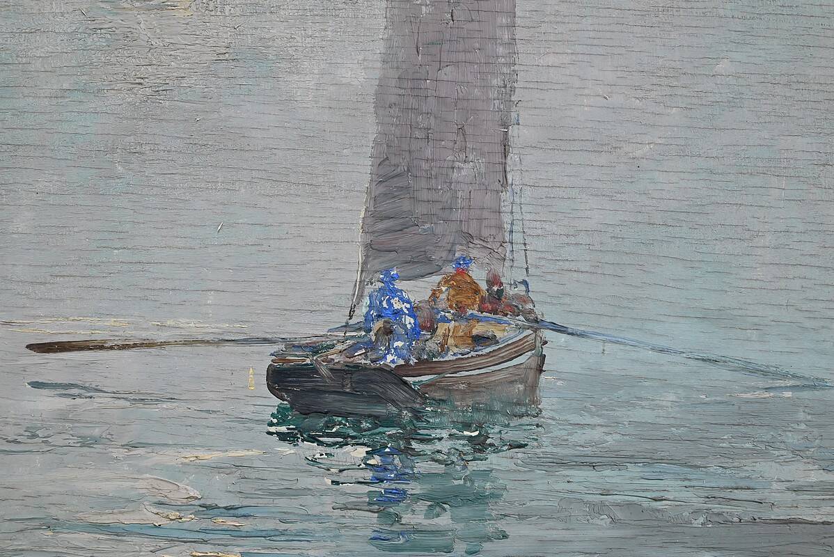 Painting “In the Mist”, by G. Lhermitte – 1930