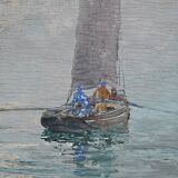 Painting “In the Mist”, by G. Lhermitte – 1930