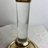Bougeoir en laiton et lucite