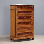 Antique chest of drawers in cherry and poplar, 19th century