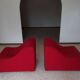 Pair of chromatic swivel armchairs by Kwok Hoi Chan, Steiner