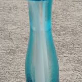 Soliflore biot en verre bleu et blanc