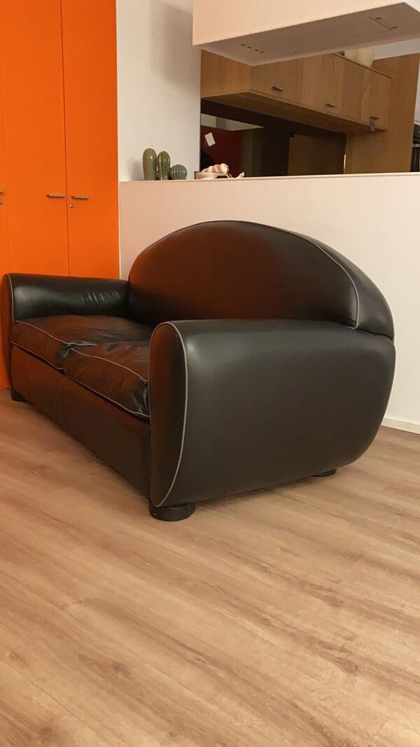 fauteuil En cuir Noir
