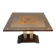 Art Deco centre table with a mirrored eglomisé top in the style of Jules Leleu and Max Ingrand.
