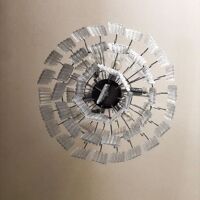 Transparent diamond strips “listelli” murano glass chandelier