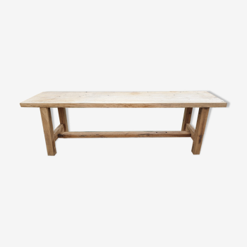 Loom table in solid oak 240 x 58 cm. 1920.