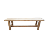 Loom table in solid oak 240 x 58 cm. 1920.