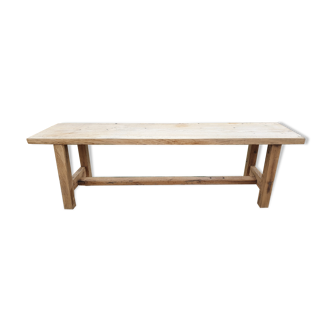 Loom table in solid oak 240 x 58 cm. 1920.