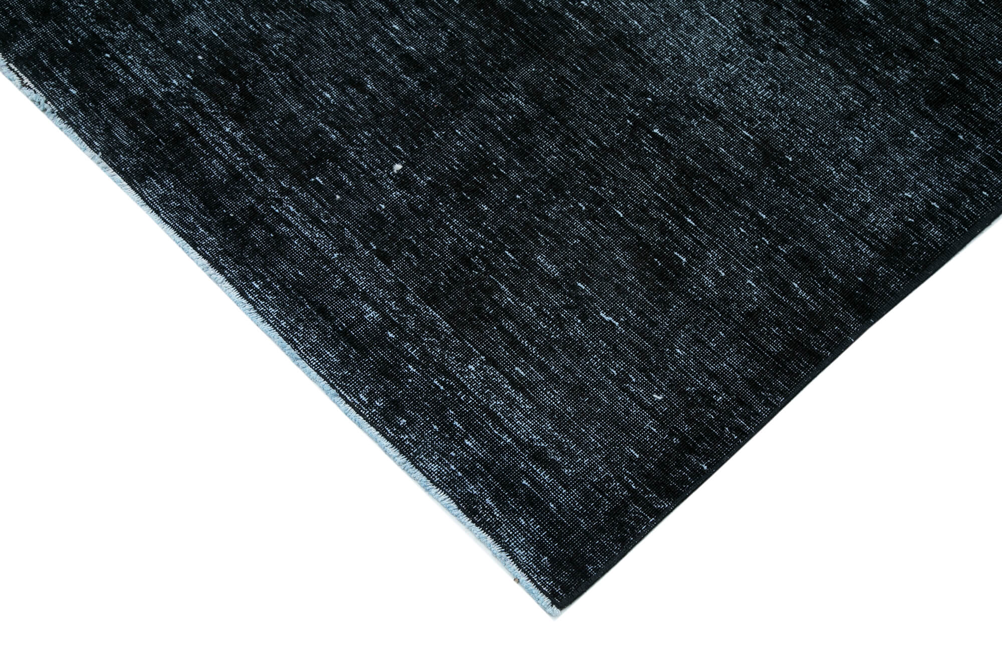 Handwoven persian overdyed 288 cm x 396 cm black wool carpet