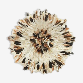 Juju hat naturel beige et blanc de 60 cm