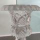 Vase on cut crystal stand