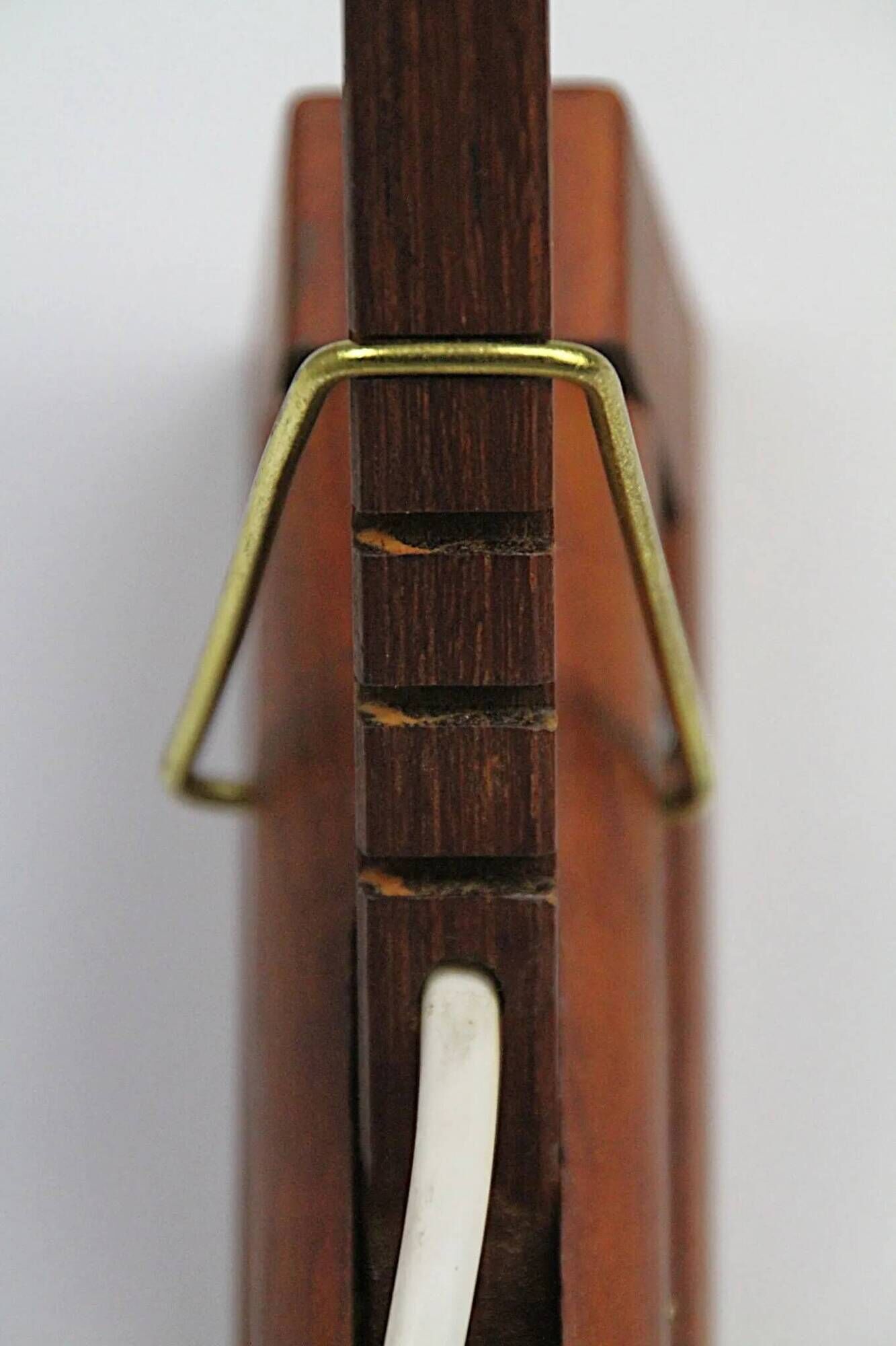 Uno & Östen Kristiansson for Luxus Vittsjö — Teak & Copper Wall Lamp, Sweden, 1960s