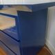 Console / commode David Lange – Laque bleu profond – 6 tiroirs – 156 cm – A