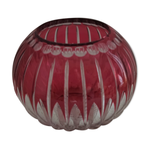 Vase boule cristal val