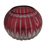 Crystal ball vase Val Saint Lambert