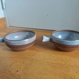 2 stoneware bowls Roger Jacques Saint Amand en Puisaye