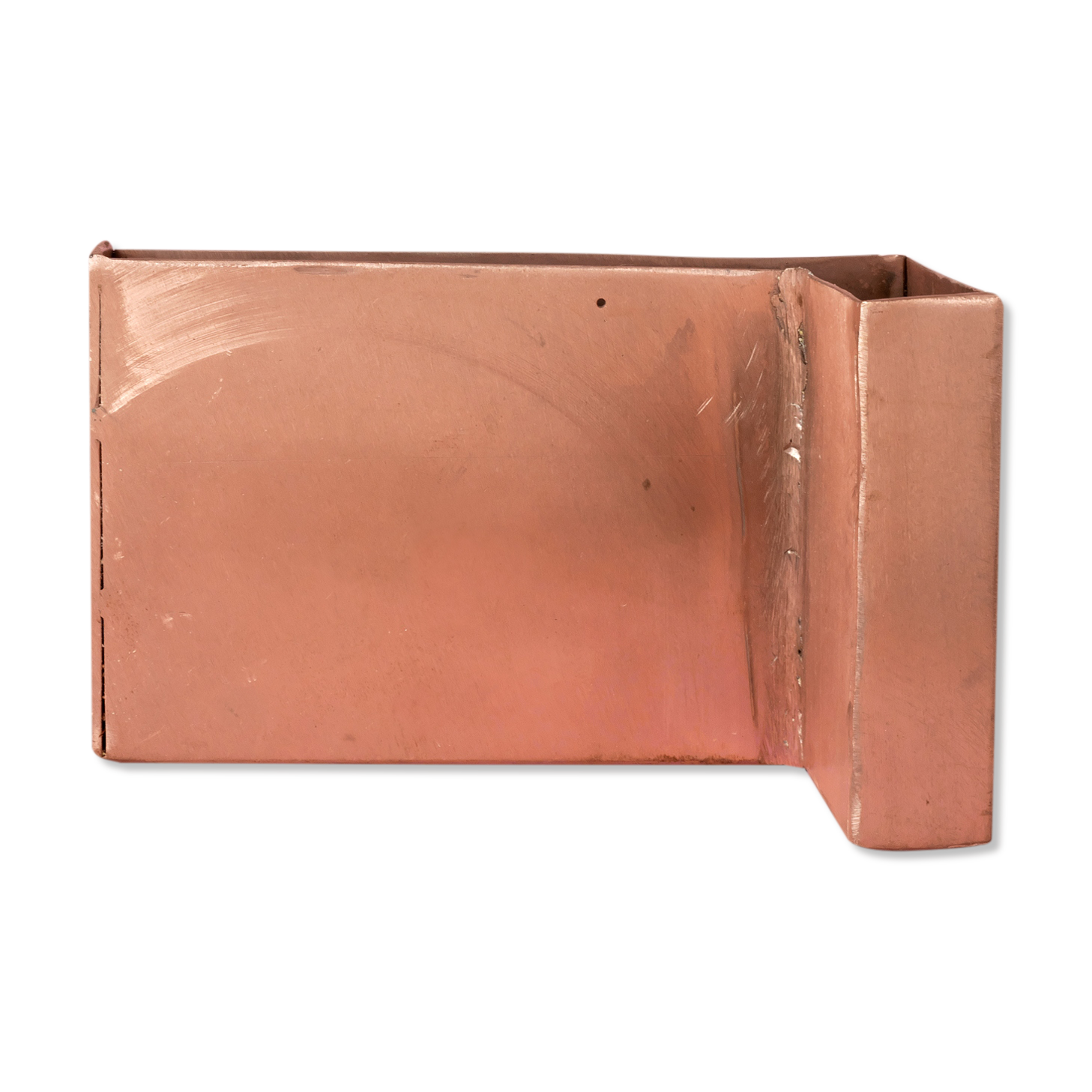 Copper design angular vase