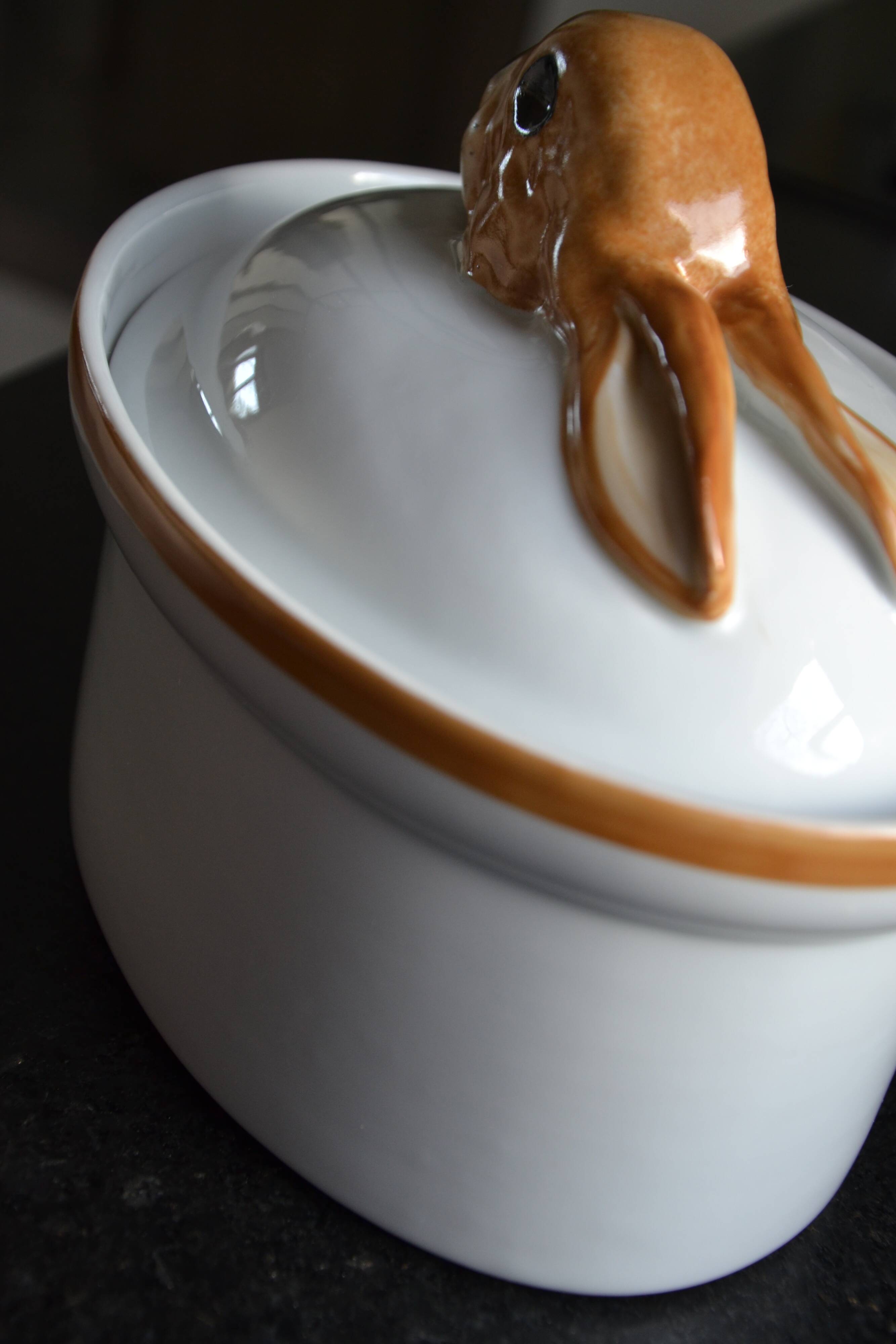 Paris Sologne porcelain terrine dish, Ferrand creation