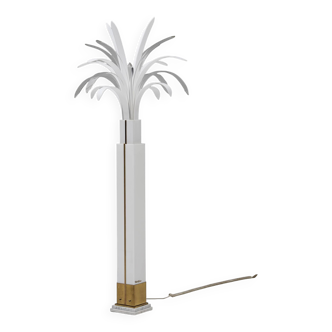 Theo Verhulst 1982 Lampadaire Palmier Perspex