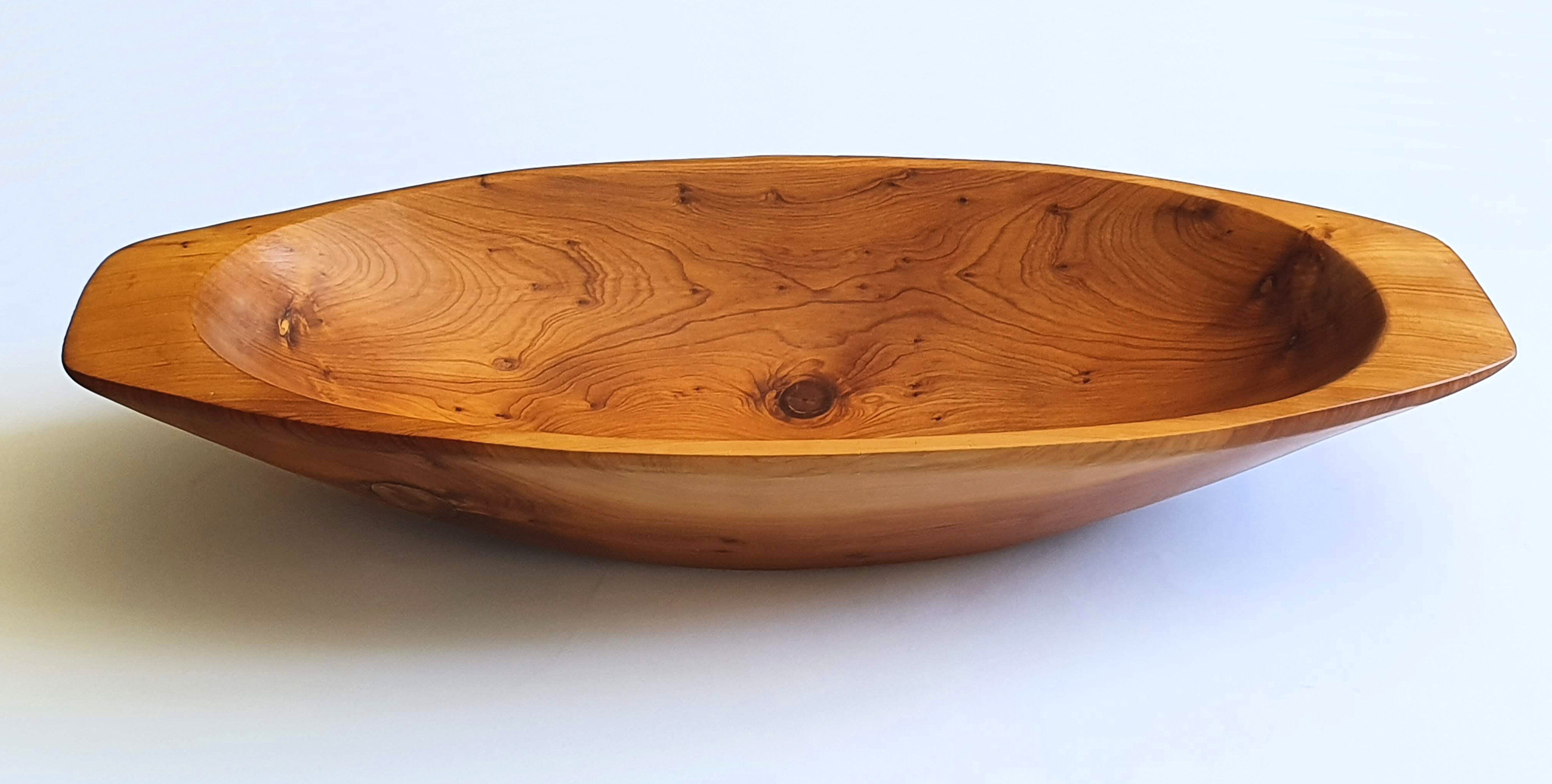 70s wooden fruit cup