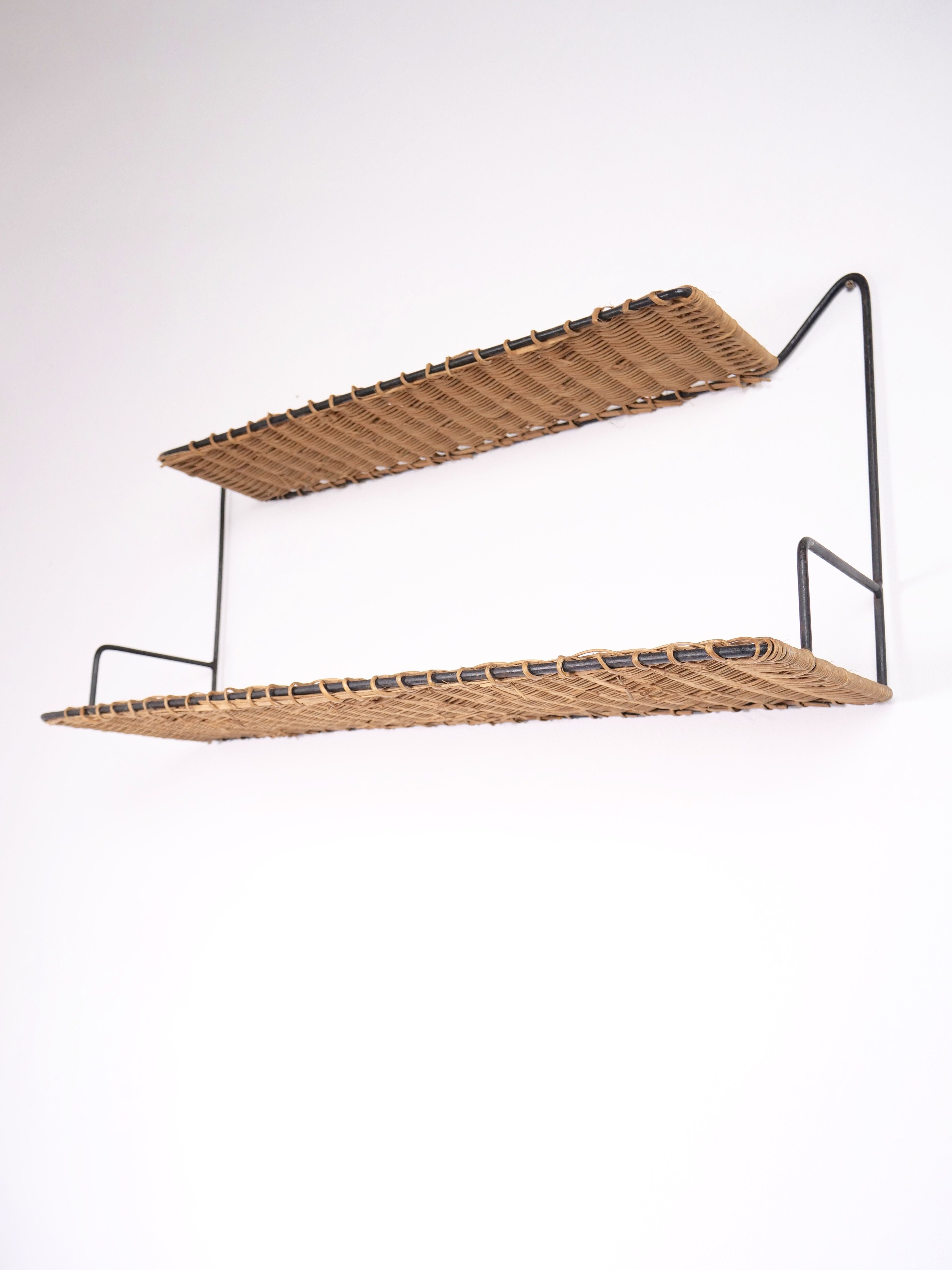 Raoul Guys rattan shelf