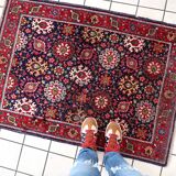 Tapis vintage Tabriz fait main