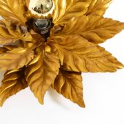 Rare large gold-plated Hans Kögl Florentine-style ceiling or wall lamp from