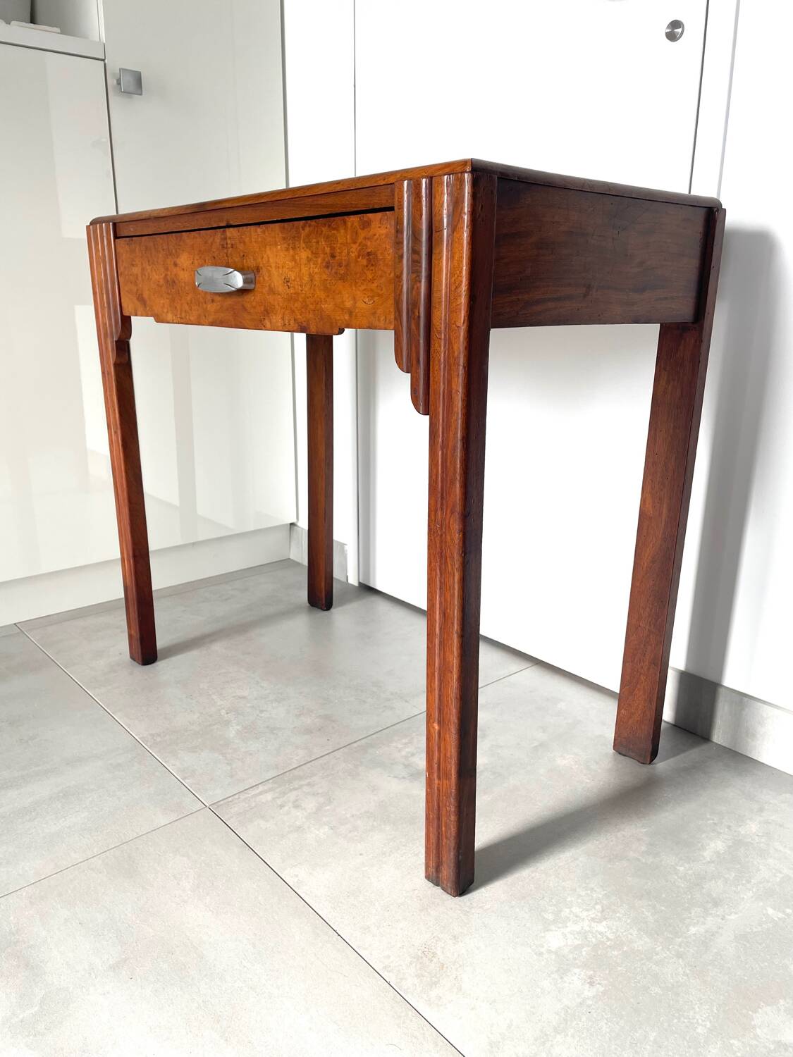 Small Art Deco walnut desk 1925