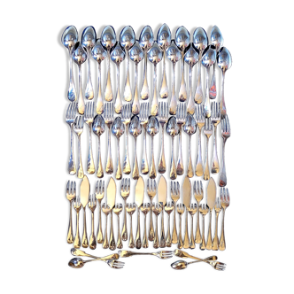 Silver metal cutlery signed from a grand hotel in Paris
