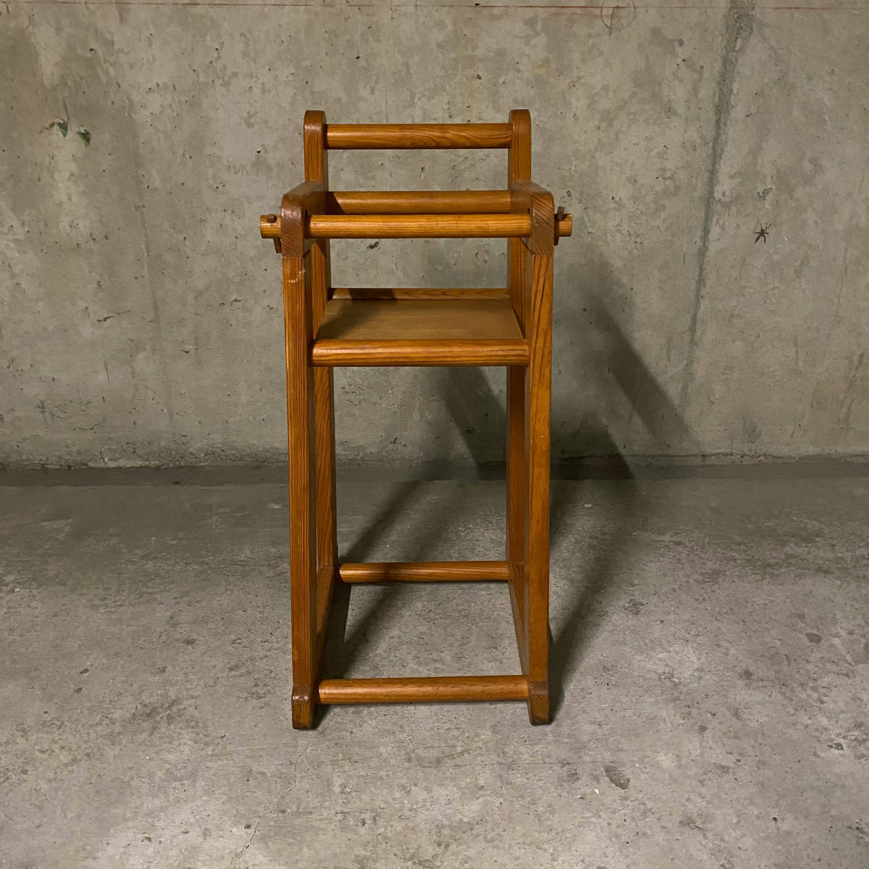 Brutalist child high chair for habitat