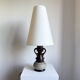 Vintage Mid Century Modern German Handmade Fat Lava Ceramic Table Lamp