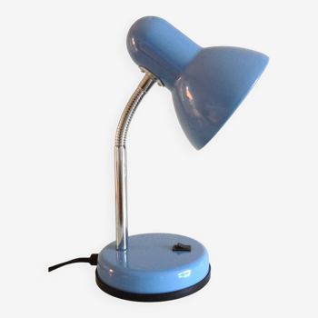 Blue metal desk lamp / vintage 70s-80s