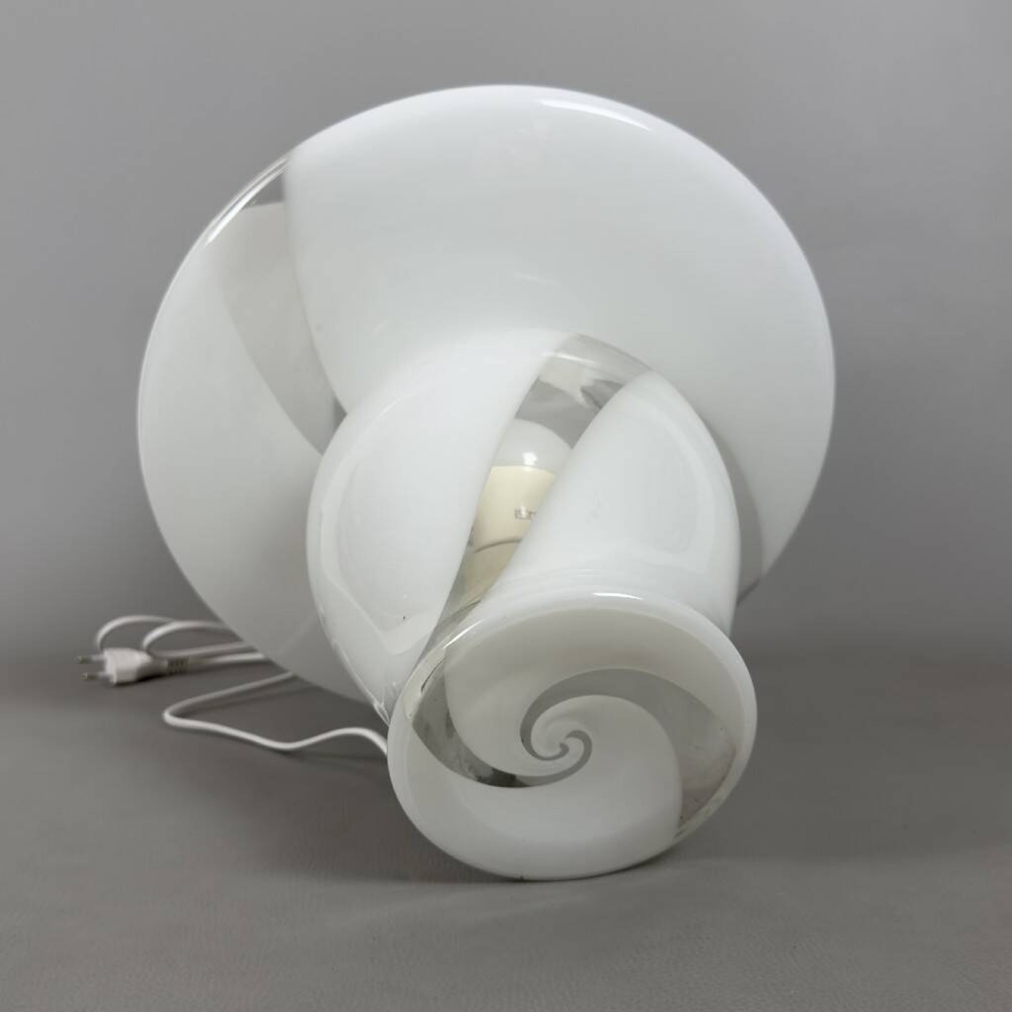 Mushroom table lamp in Murano glass by De Majo, large vintage design from the 70s.